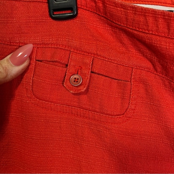 Cartonnier Anthropologie Charlie Crop Flare Pants Hot Orange‎ Casual Mid Rise - Picture 6 of 9